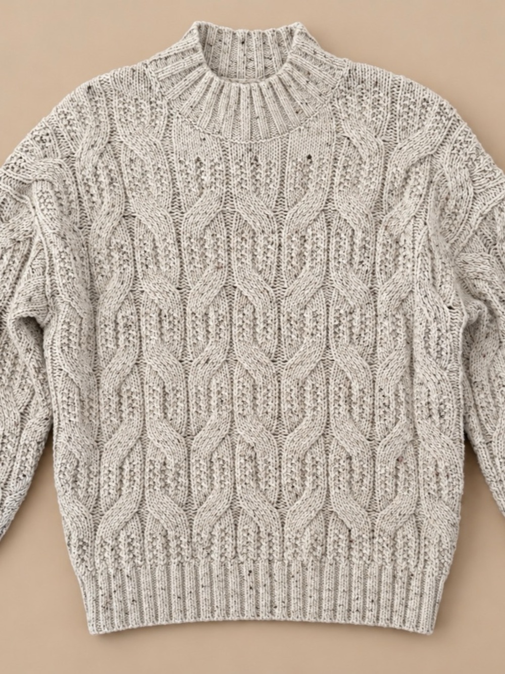 Böhme Cable Knit Sweater XS Heather Gray NWT Chunky Pullover